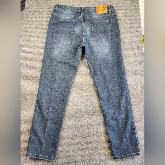 Refinery Republic Jeans Men 38 x 32 Slim Fit Straight Leg Faded Blue Medium Wash - Picture 7 of 12